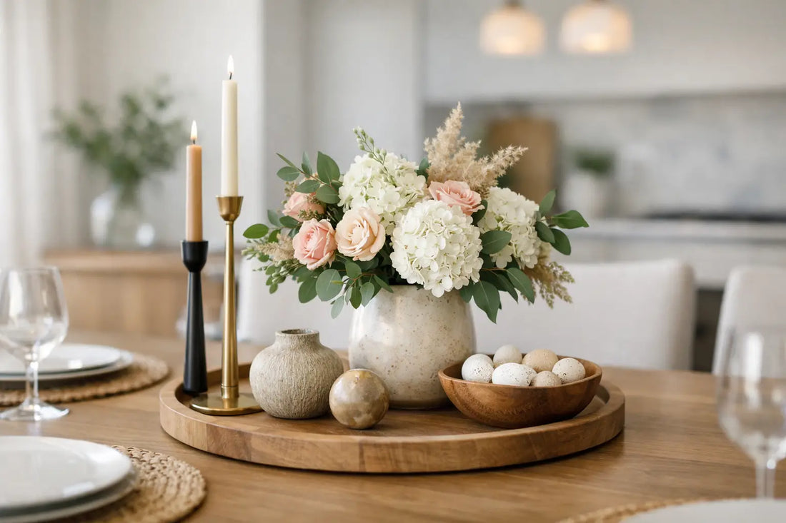 How to Style a Dining Table Centerpiece