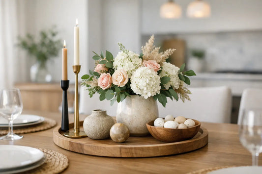 How to Style a Dining Table Centerpiece