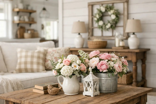 How to Match Floral Decor to Farmhouse Style