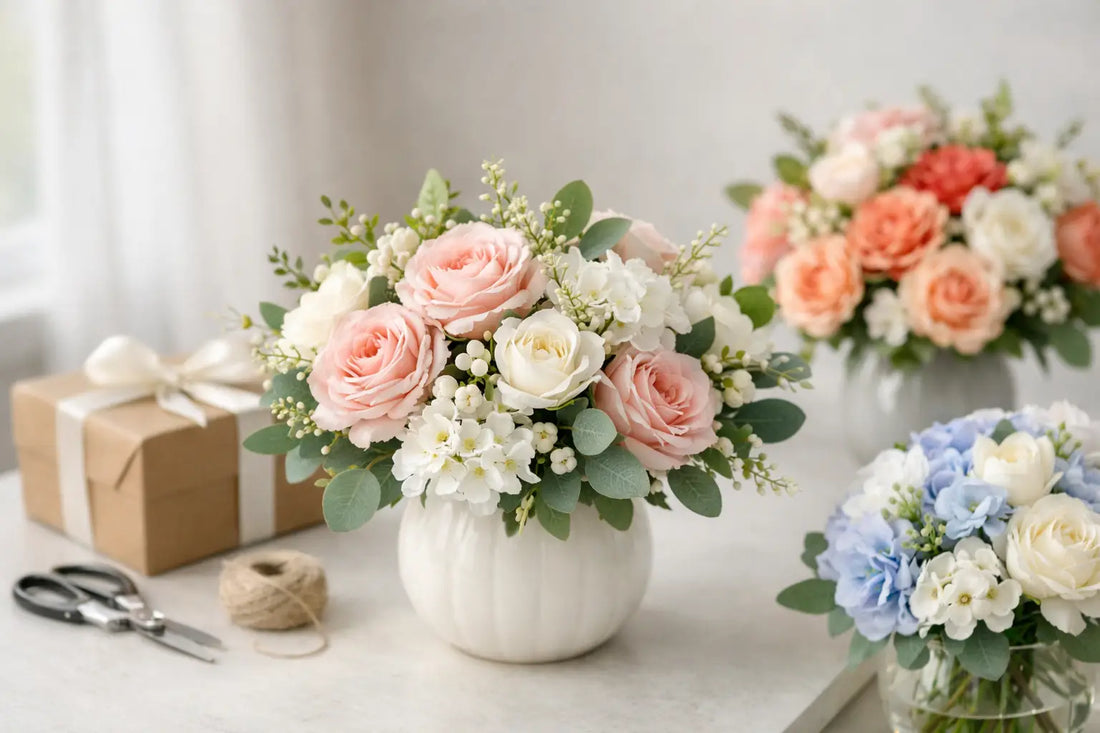 Custom Faux Floral Arrangements for Gifts