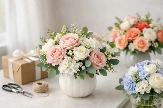 Custom Faux Floral Arrangements for Gifts