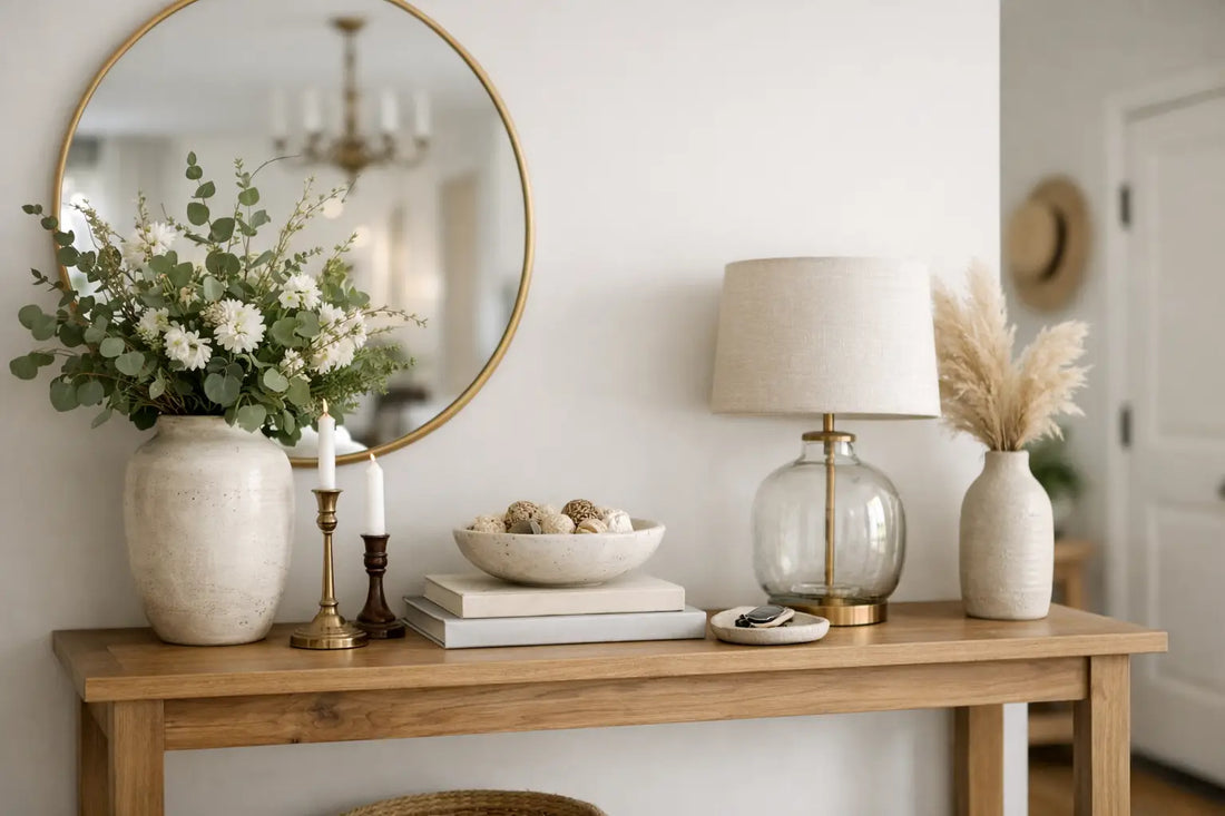 How to Decorate Entryway Table Beautifully
