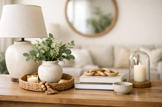 How to Layer Tabletop Decor for a Welcoming Home