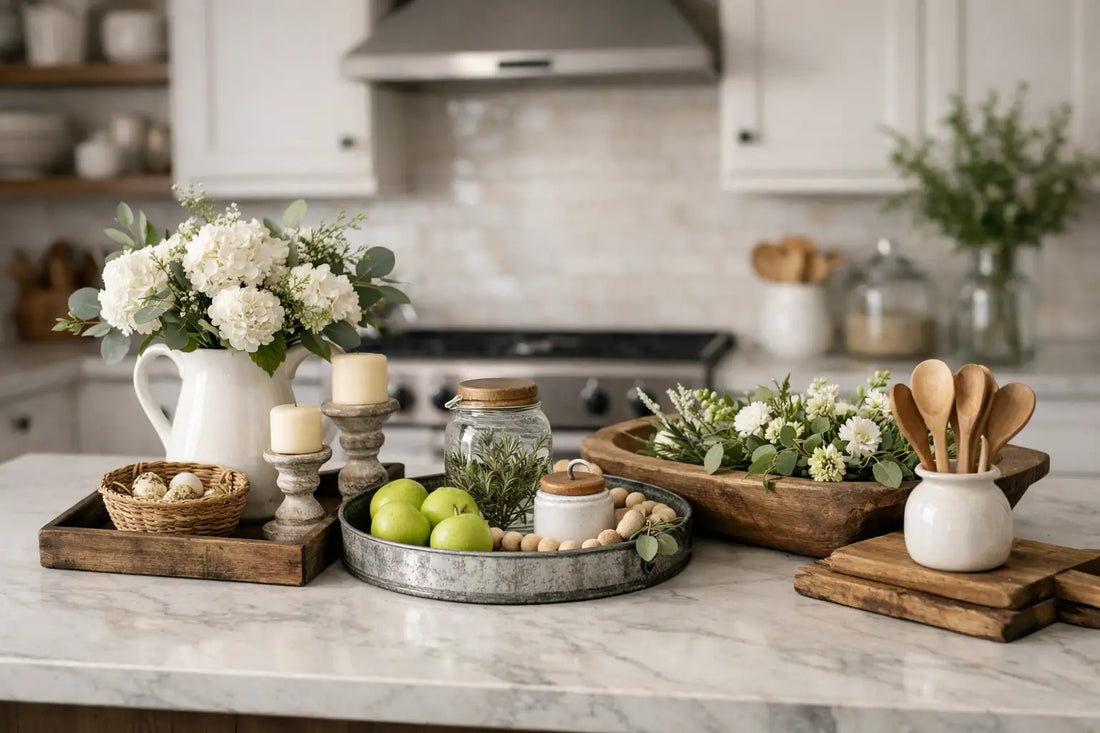 Farmhouse Centerpiece for Kitchen Island Ideas