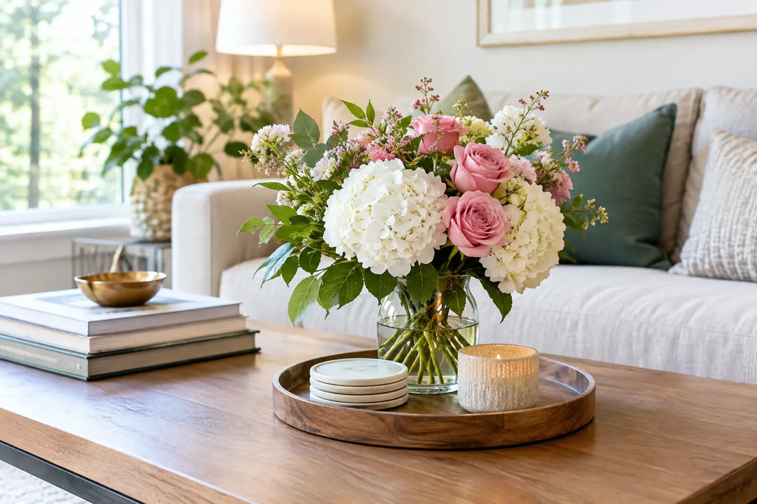 Coffee Table Floral Styling Guide for a Welcoming Home