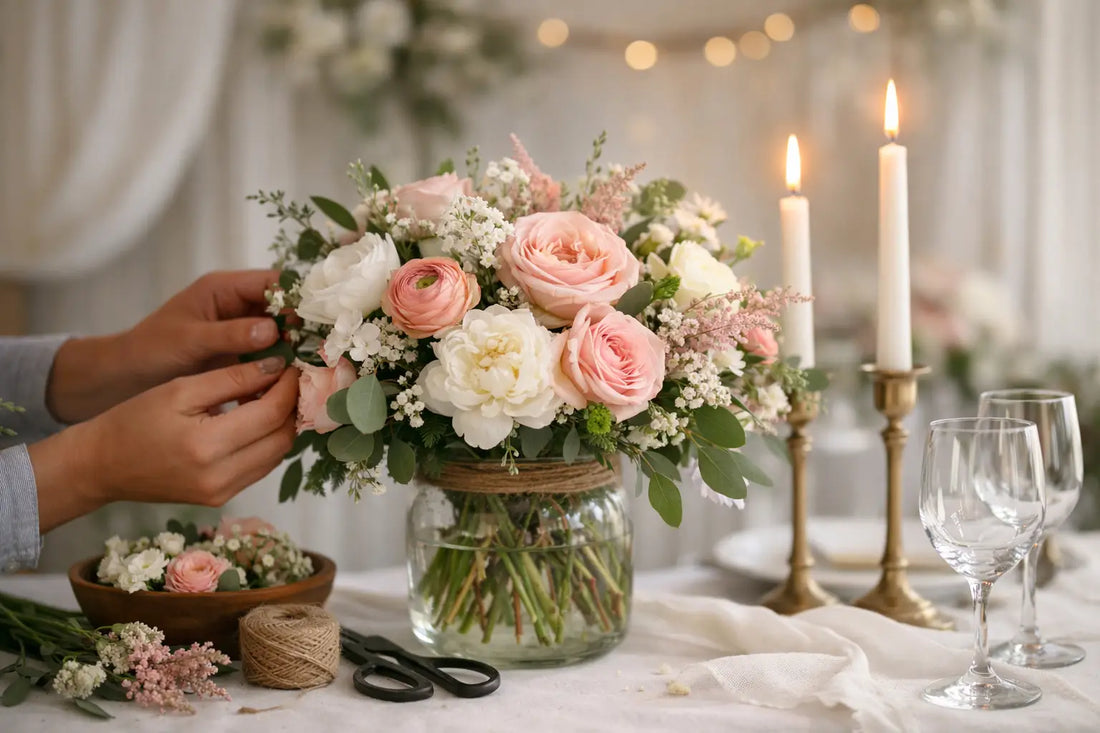 Handmade Floral Centerpieces for Weddings
