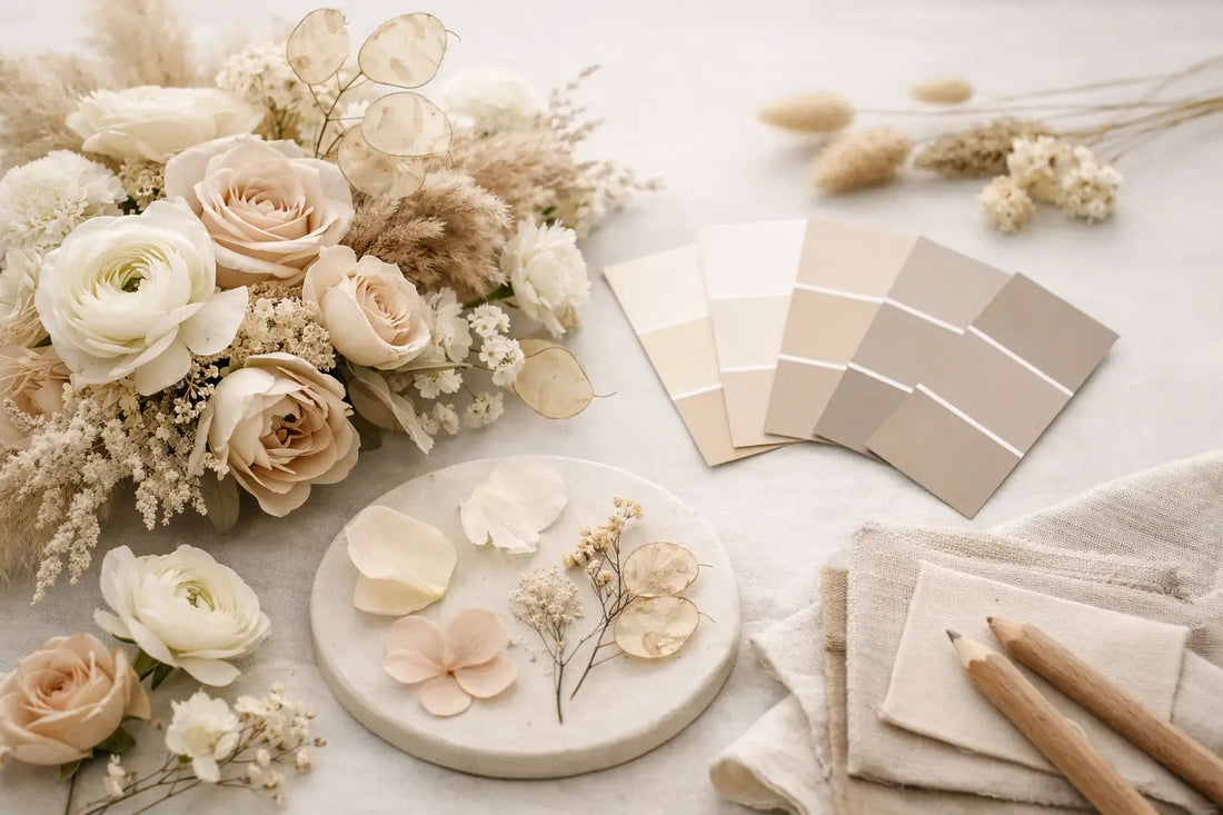 Choosing Neutral Floral Color Palettes