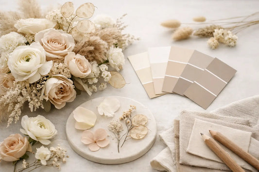 Choosing Neutral Floral Color Palettes