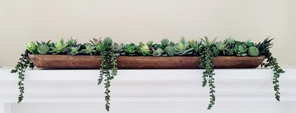 Dining table centerpiece large Succulent arrangement succulent gift her dining arrangement client gift Faux succulent table arrangement gift