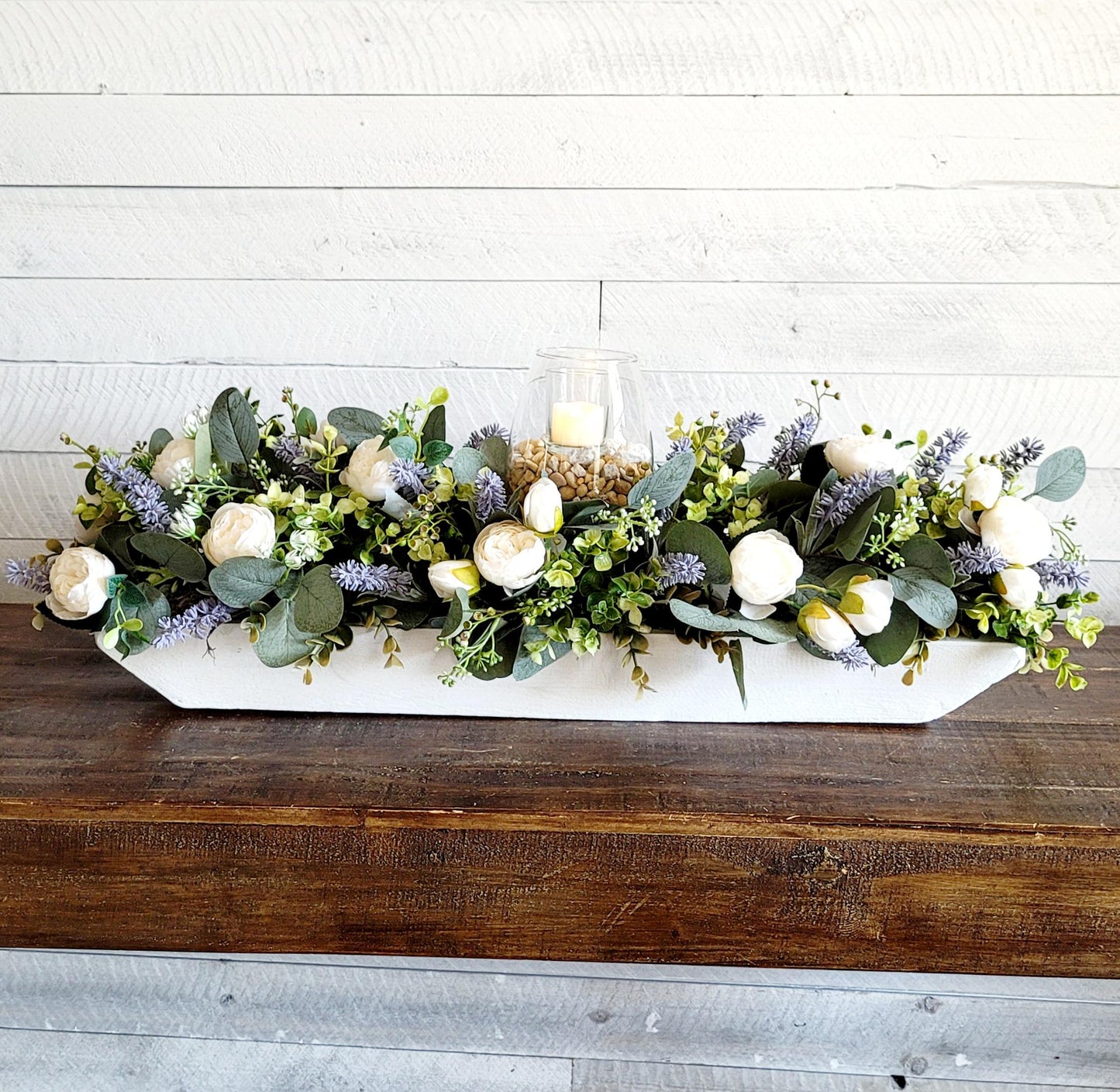 Peony Centerpiece 27' lavender centerpiece spring table decor spring decor ideas dough bowl arrangement lavender arrangement dining table