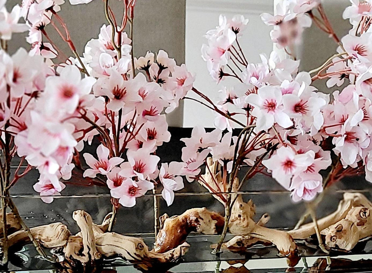 Elegant Floral Centerpiece Modern Table Decoration Silk Peony Arrangement Glass Vase Display Contemporary Home Accent Artificial Flower Collection Realistic Botanical Design Perfect Dining Table Coffee Table Styling Maintenance Free Beauty