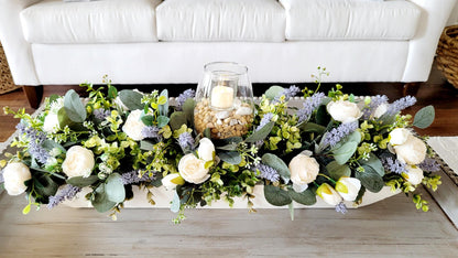Peony Centerpiece 27' lavender centerpiece spring table decor spring decor ideas dough bowl arrangement lavender arrangement dining table