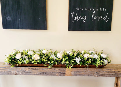 Farmhouse Table Centerpiece – Lighted Rustic Dough Bowl for Wedding & Kitchen Decor
