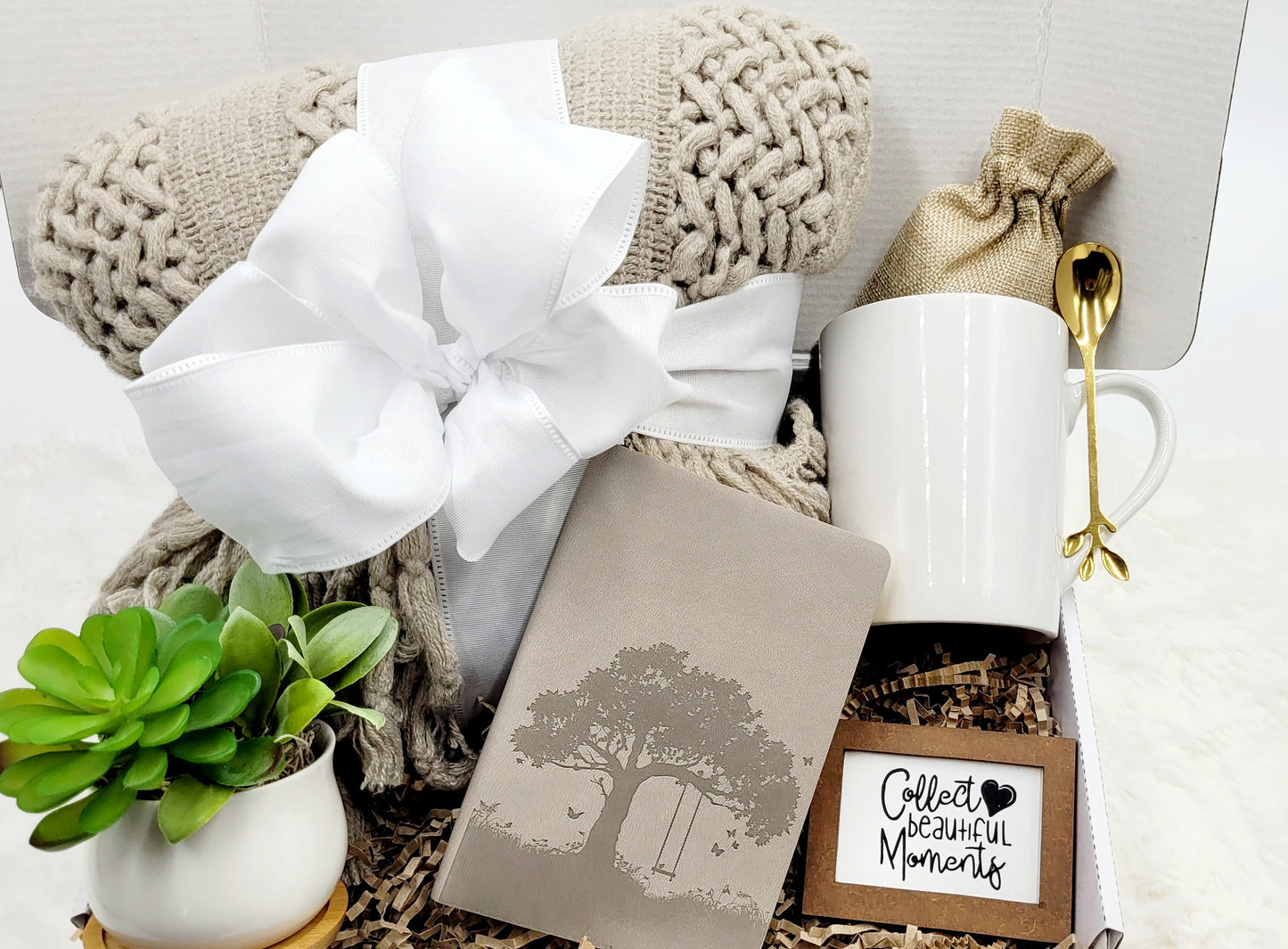 Thinking of You Gift Basket Wellness Gift Box for Best Friend Gift Mom Care Package Sister Gift Basket Co Worker Gift Luxury Unique Basket