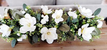 Dining Table Magnolia Arrangement Farmhouse Arrangement Dining Table Magnolia Arrangement Silk Magnolia Table Arrangement Silk Peony Flower