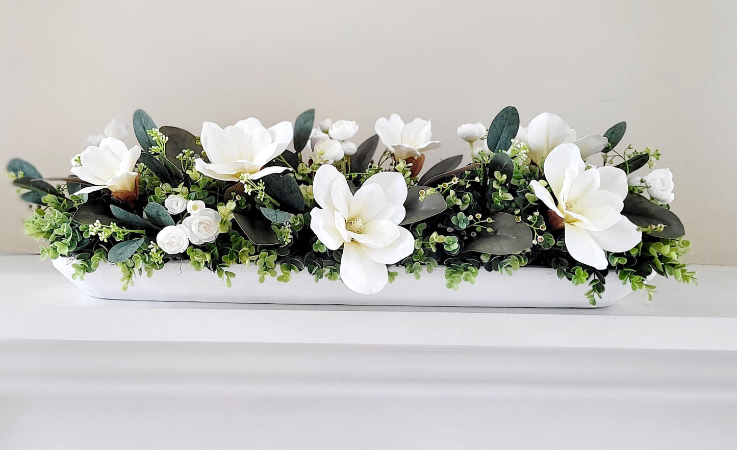 Dining Table Magnolia Arrangement Farmhouse Arrangement Dining Table Magnolia Arrangement Silk Magnolia Table Arrangement Silk Peony Flower