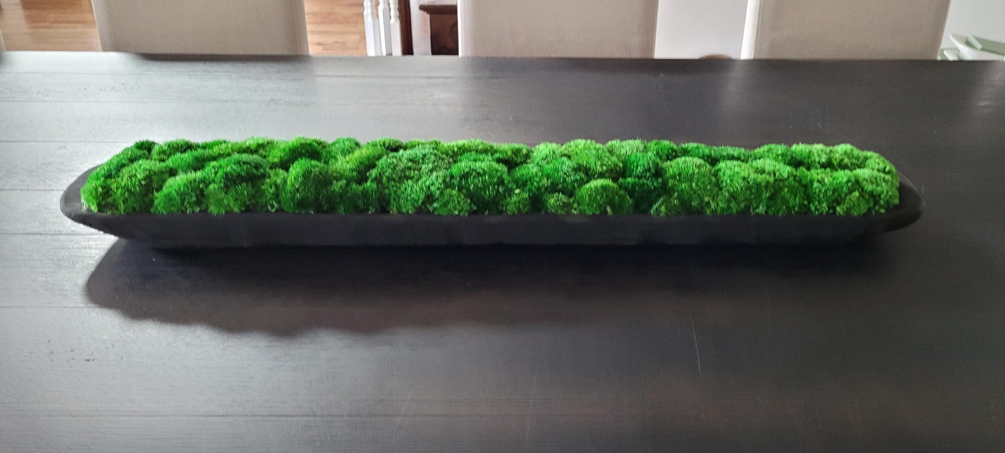 Contemporary Dough Bowl Arrangement Preserved Moss  Modern Centerpiece Client Gift Modern  Dining Table Contemporary Decor Housewarming gift