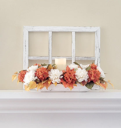 Fall Farmhouse Decor Fall dining table arrangement candle arrangement Dough Bowl decorations fall floral gift fall entry decor fall mantle