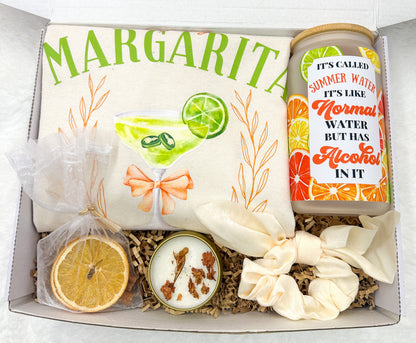 Spicy Margarita Shirt Summer Frosted Tumbler Summer Gift Box Women Margarita Kit Gift Basket Women Unique Birthday Gift Simmer Pot Mix Kit