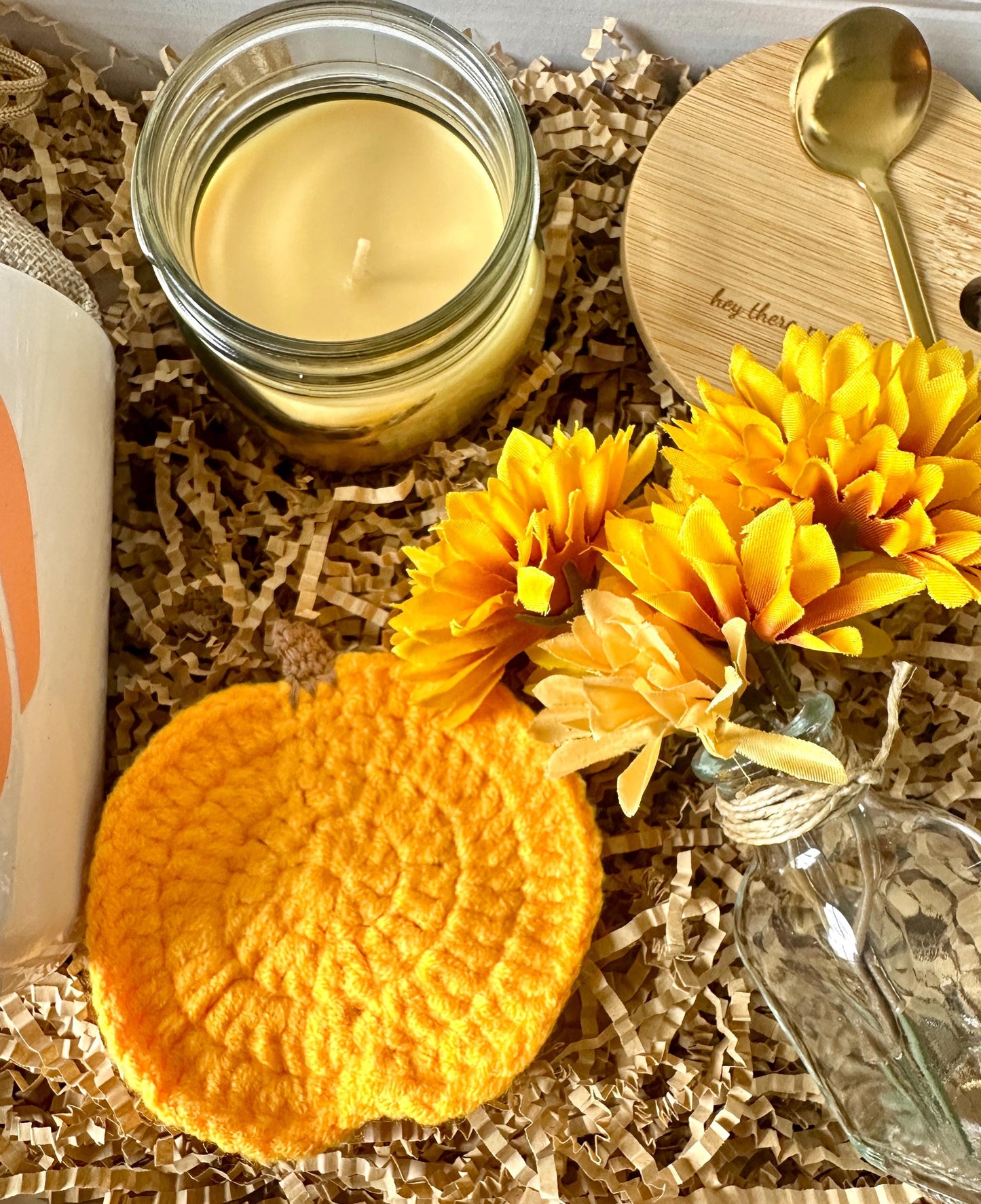 Fall Gift Box Friend Care Package Pumpkin Mug Personalized Tumbler Women Gift Box Cozy Autumn Care Package Custom Cup Engrave Initial Mug