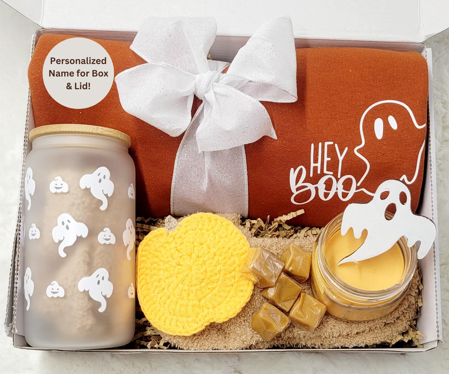 Fall Gift Box Boo Box Girlfriend Gift Box Fall Gift Basket Cozy Gift Box Her Idea Sister Gift Ghost Tumbler Hey Boo Sweatshirt Pumpkin Gift