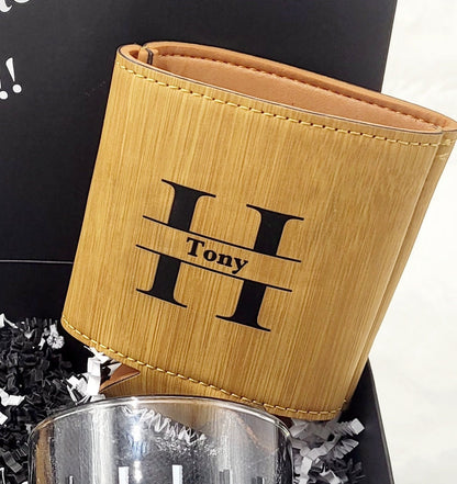 Father's Day Gift Box Men Unique Gift Set Personalized Koozie Groomsman Gift Box Custom Golf Tee Holder Beer Golf Gift Dad Birthday Gift Men