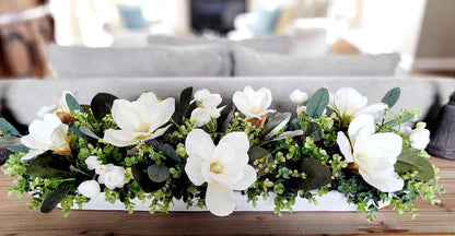 Dining Table Magnolia Arrangement Farmhouse Arrangement Dining Table Magnolia Arrangement Silk Magnolia Table Arrangement Silk Peony Flower