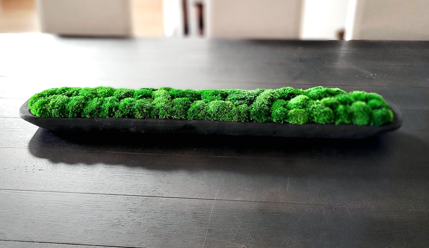 Contemporary Dough Bowl Arrangement Preserved Moss  Modern Centerpiece Client Gift Modern  Dining Table Contemporary Decor Housewarming gift