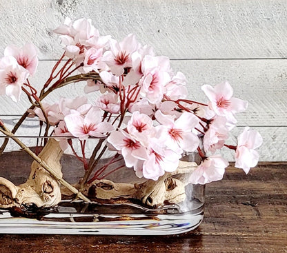 Modern Arrangement Dining Table Centerpiece Pink Floral Arrangement French Country Pink Cherry Blossoms Floral Centerpiece Modern Centerpiec