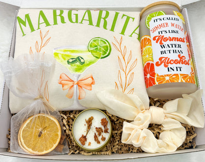 Spicy Margarita Shirt Summer Frosted Tumbler Summer Gift Box Women Margarita Kit Gift Basket Women Unique Birthday Gift Simmer Pot Mix Kit