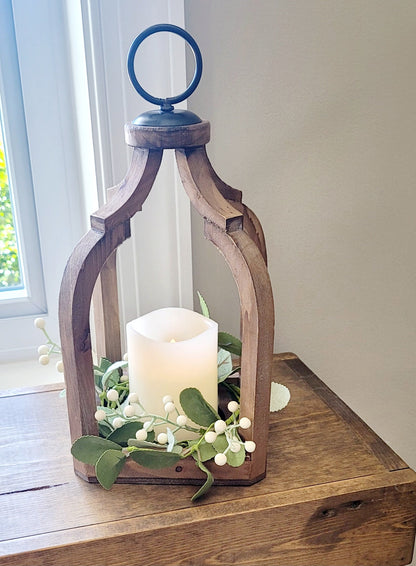 Farmhouse Decor Table Lantern Flameless Candle  Holder Lantern Country Decor Rustic Lantern Lamp  Spring Table Decor Accent Lighting Decor