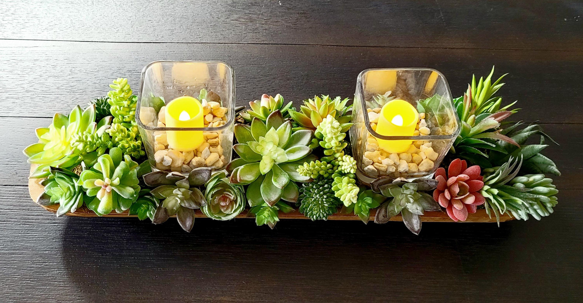 Faux Succulent Display Artificial Cactus Arrangement Purple Plant Accent Rustic Dough Bowl Centerpiece Dining Table Decor Realistic Looking Desert Plants Maintenance Free Decoration Farmhouse Style Design Kitchen Table Focal Point Modern