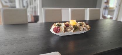 Fall Flower arrangement fall centerpiece dough bowl fall decor farmhouse fall candle arrangement fall gift  fall sunflower arrangement table