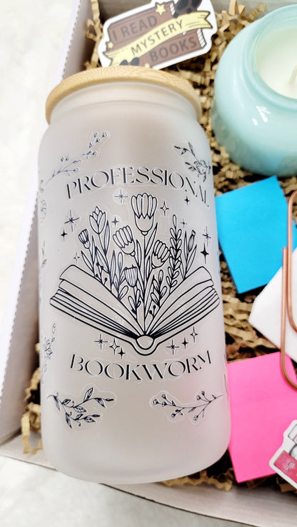 Gift Book reader Gift Box Book Lover gift set book bundle set pre-teen gift personalized Glass cup coffee lover gift set friend gift sister