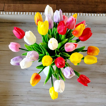 Flower arrangement home decor tulips spring flower gift her flowers mom gift mothers day gift Easter floral centerpiece get well gift friend