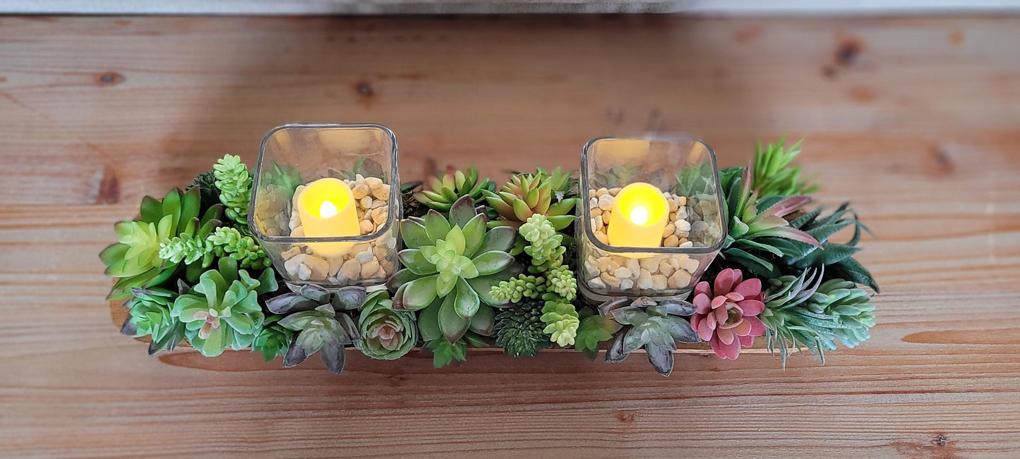 Purple Cactus Arrangement Artificial Succulent Centerpiece Rustic Dough Bowl Display Faux Plant Collection Dining Table Decor Maintenance Free Design Housewarming Gift Idea Farmhouse Style Accent Modern Home Decoration Realistic Looking