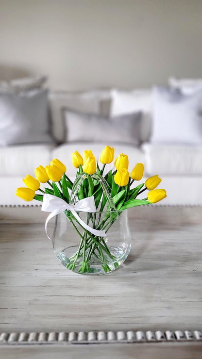 Tulip Arrangement Mothers Day Gift Grandma Gift Friend Gift New Home Gift Bridal Party Gift Bridal Decor gift sister unique gift for her