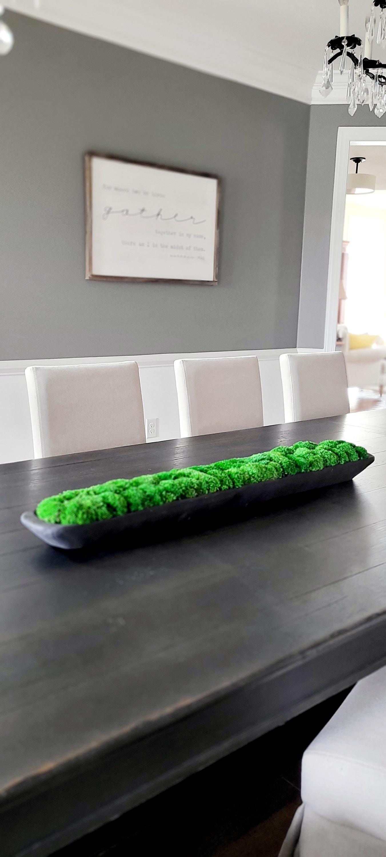 Modern Farmhouse Decor Moss Bowl Centerpiece Client Gift Dining Modern arrangement Preserved Moss Housewarming Gift  New Home Office Decor