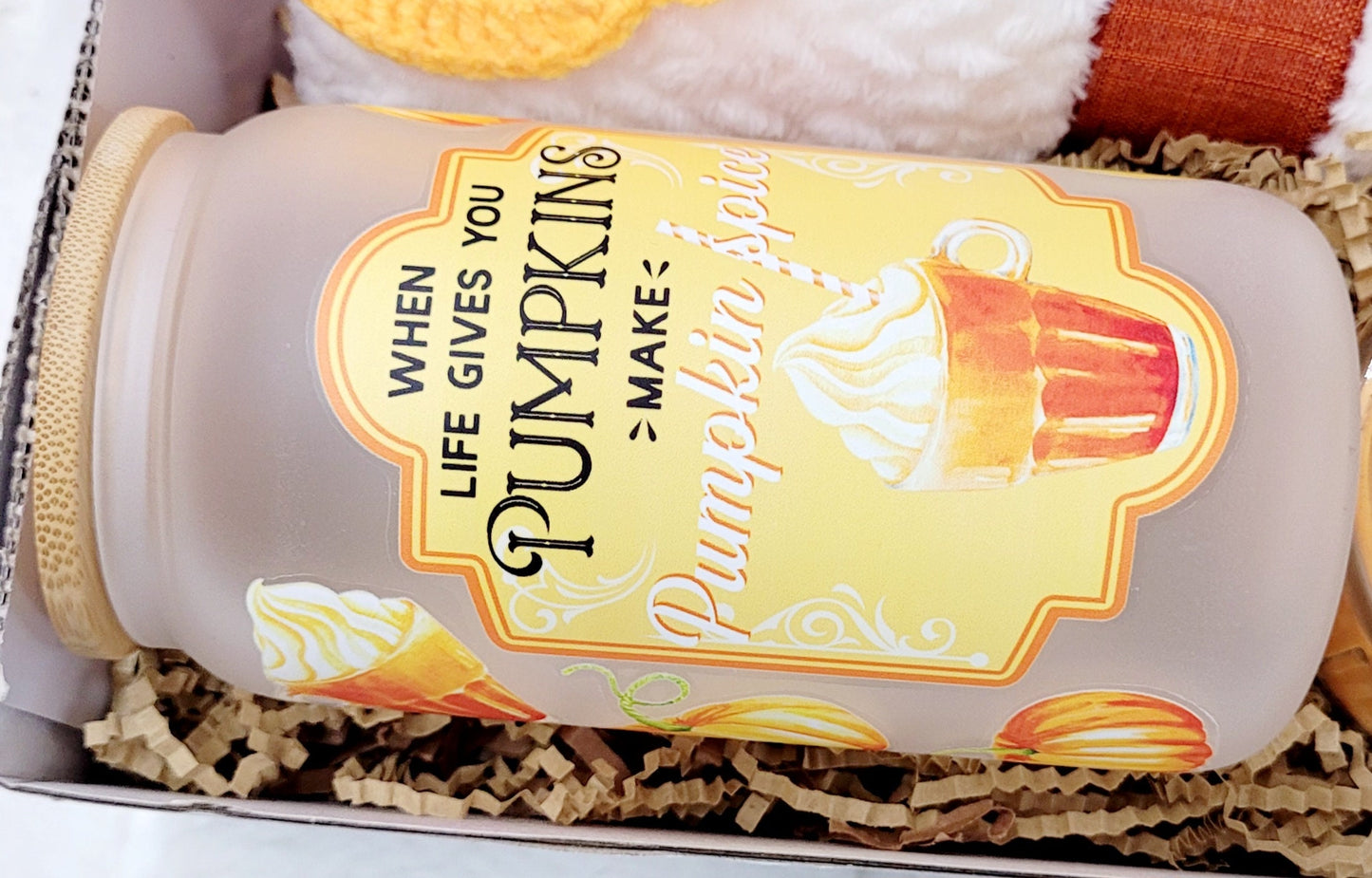 Pumpkin Spice Gift Box Fall Tumbler Gift Box Daughter Birthday Gift Coffee Lover Gift Halloween Gift Orange Decor Autumn Cozy Care Package