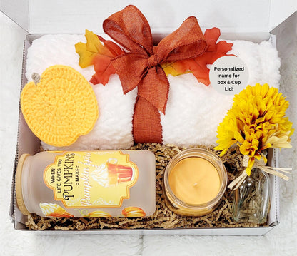 Coffee Lover Gift Box Fall Gift box Co-worker Gift Set long distance Gift Box friend Care package loved one Personalized Gift Box Teen Girl