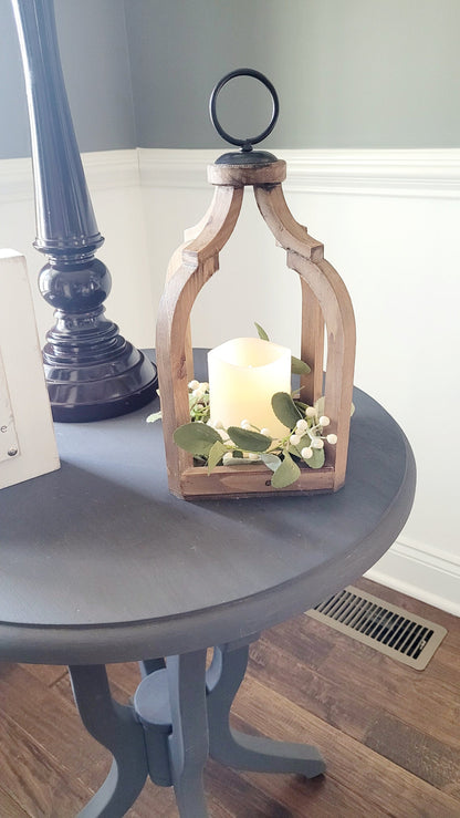 Farmhouse Decor Table Lantern Flameless Candle  Holder Lantern Country Decor Rustic Lantern Lamp  Spring Table Decor Accent Lighting Decor