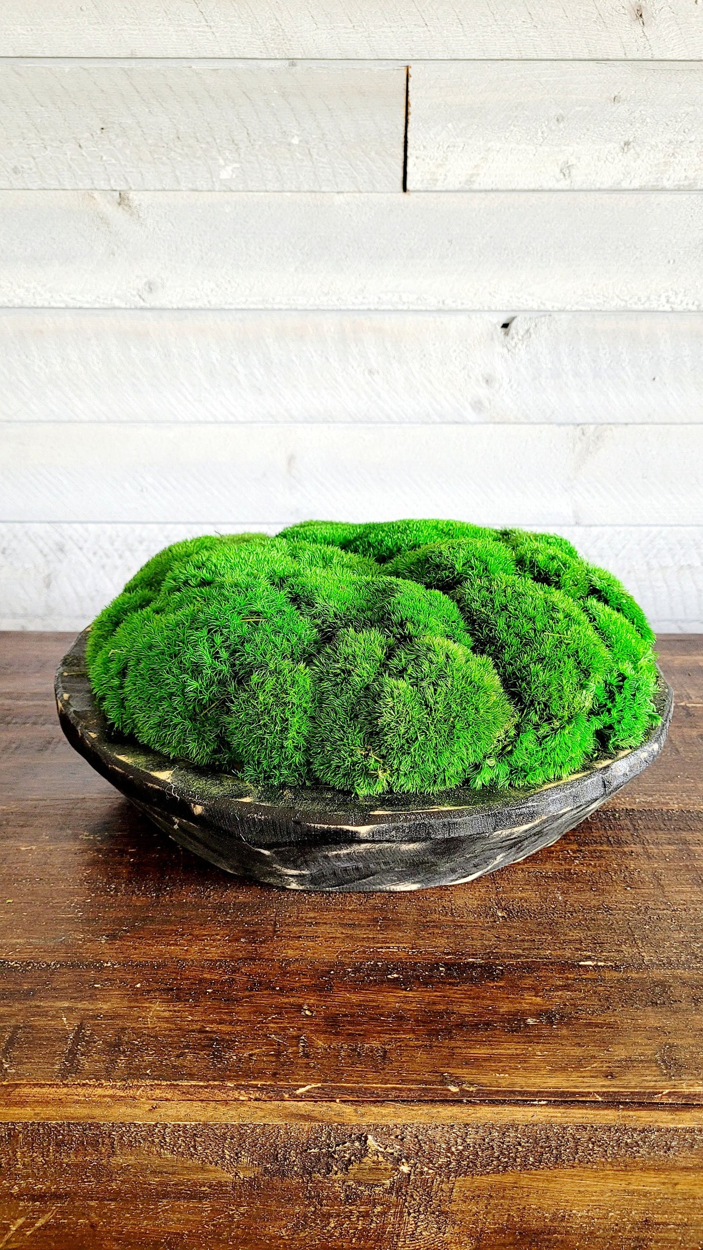 Modern Farmhouse Decor Moss Bowl Centerpiece Client Gift Dining Modern arrangement Preserved Moss Housewarming Gift  New Home Office Decor