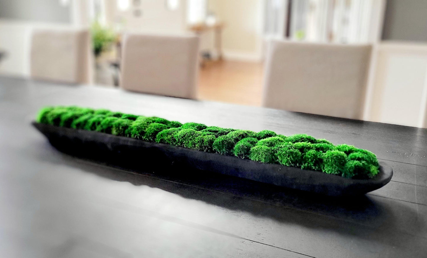 Contemporary Dough Bowl Arrangement Preserved Moss  Modern Centerpiece Client Gift Modern  Dining Table Contemporary Decor Housewarming gift