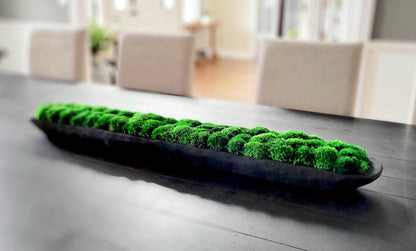 Contemporary Dough Bowl Arrangement Preserved Moss  Modern Centerpiece Client Gift Modern  Dining Table Contemporary Decor Housewarming gift