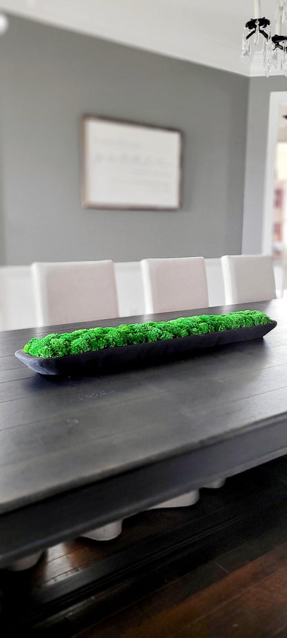 Modern Farmhouse Decor Moss Bowl Centerpiece Client Gift Dining Modern arrangement Preserved Moss Housewarming Gift  New Home Office Decor