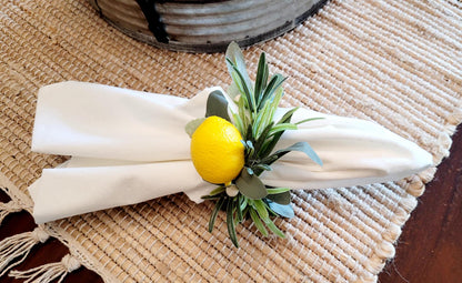Lemon Decorations Lemon Bowl Filler Lemon table decor dough bowl greenery Decor faux lemon Decor Filler Spring Table Decor Summer Decoration
