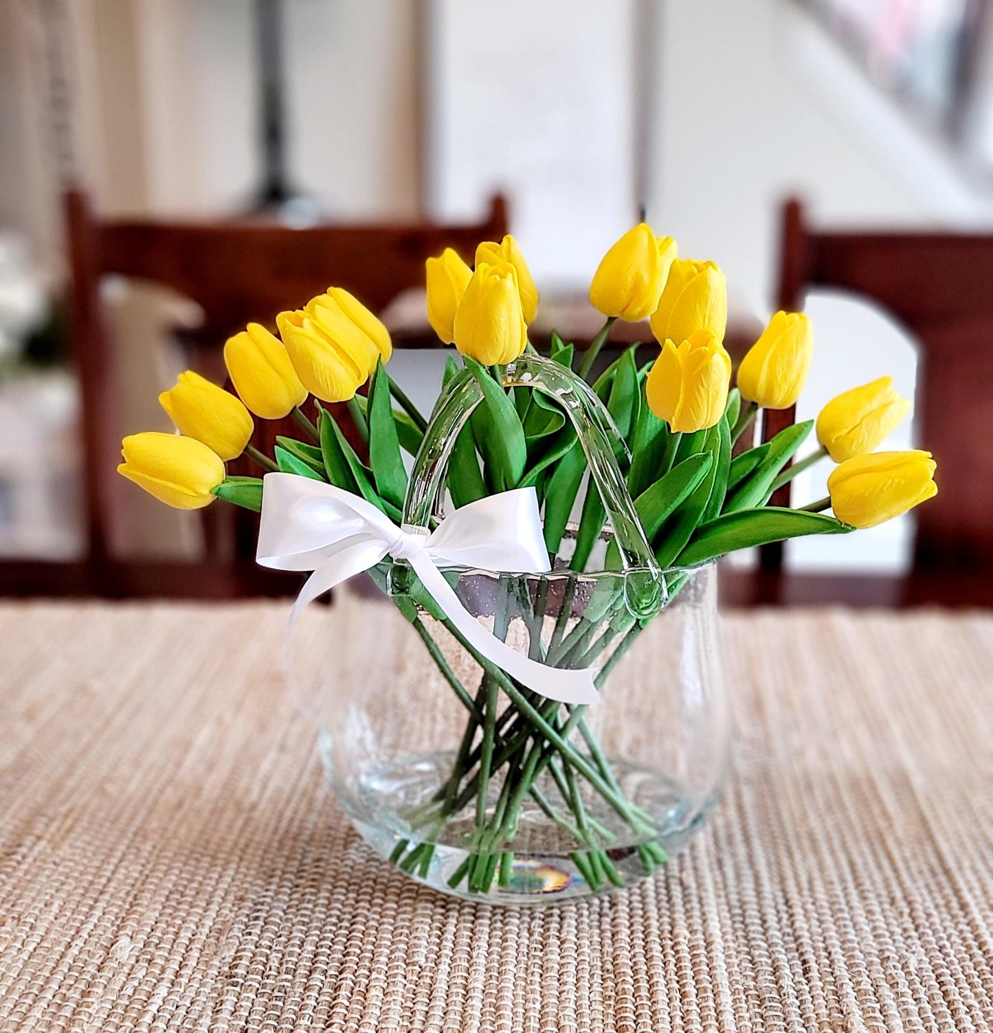 Pink Rose Arrangement Dining Table Vintage Style Flowers Roses mom Gift Birthday Gift Daughter Sweet Sixteen Gift 30th Birthday Arrangement