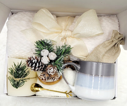 Winter Gift Basket Self Care Package Holiday Gift Box Christmas Care Package for her Gift Box Teacher Gift Basket Mom Best Friend Gift Box