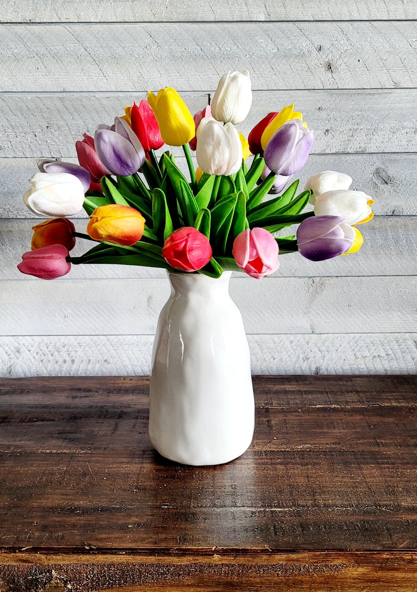Flower arrangement home decor tulips spring flower gift her flowers mom gift mothers day gift Easter floral centerpiece get well gift friend