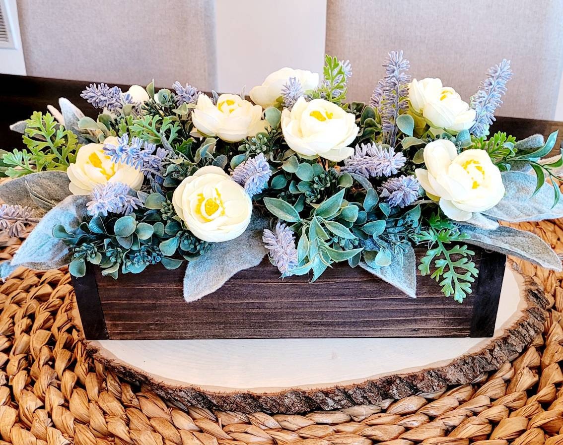 Lavender Arrangement in Wooden Box